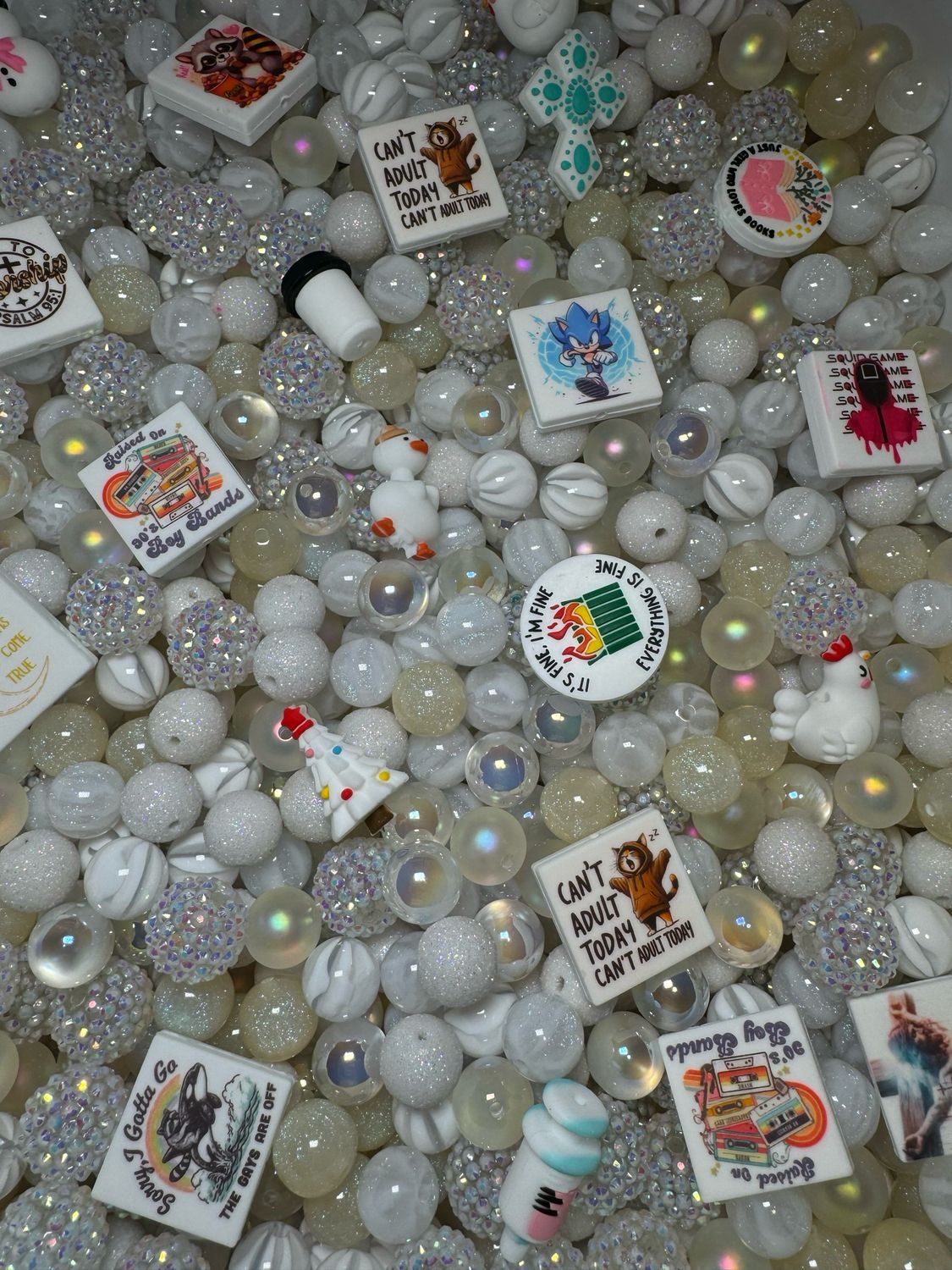 White Bead Scoop