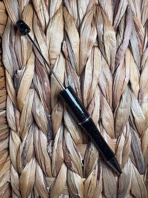 Black Glitter Pen