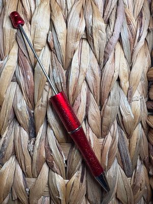 Red Glitter Pen