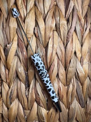 Black &amp; White Cow Printed Pen