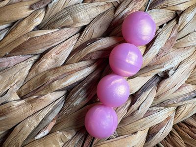 19mm Bubble Gum Pink Silicone Beads