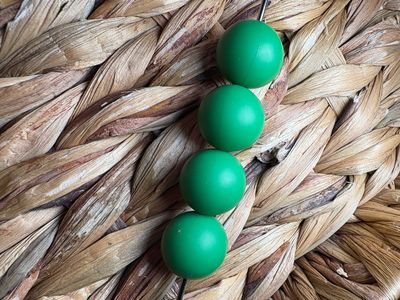 19mm Green Silicone Beads