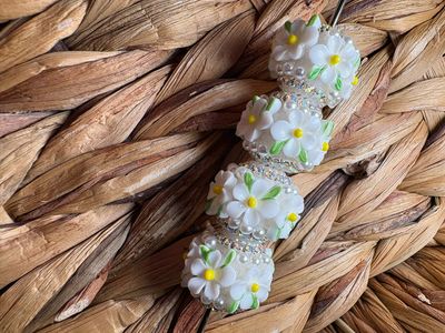 White Flower Bead 