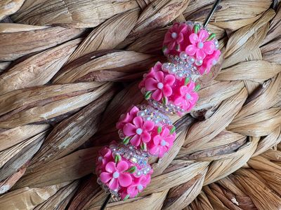Pink Flower Bead 