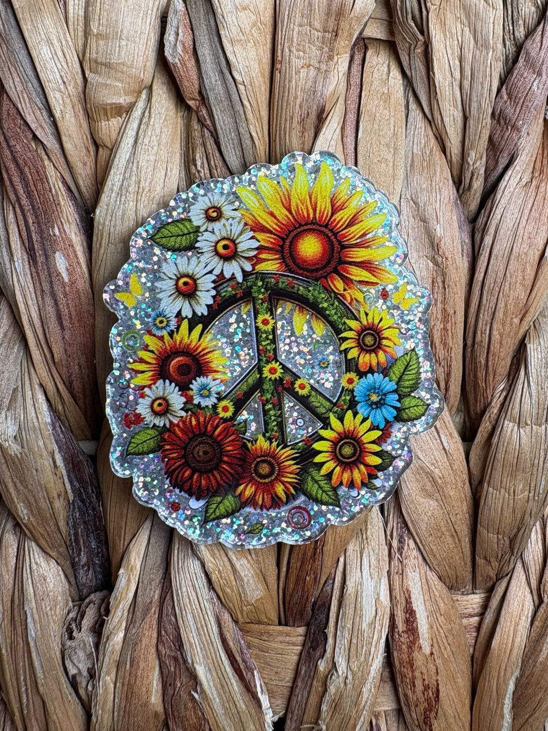 Sunflower Peacesign Acrylic 