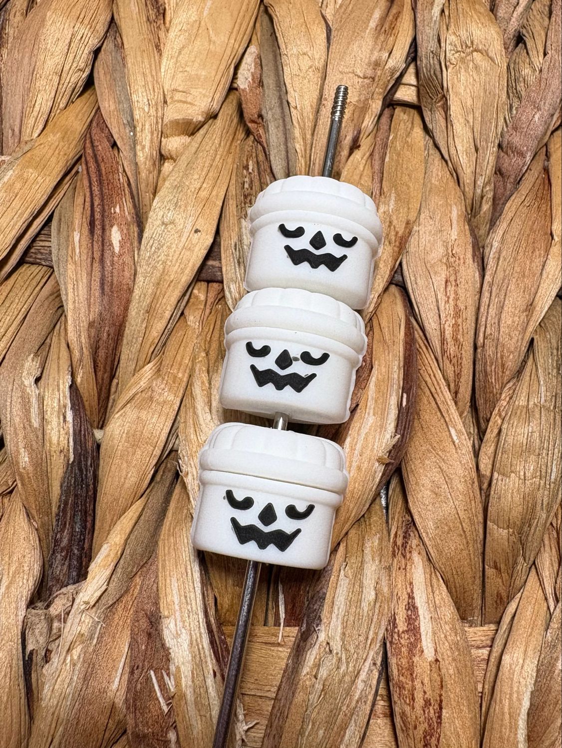 White Halloween Bucket 3D Focal