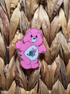 Pink Carebear Acrylic Flatback