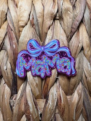Mama Bow Acrylic Flatback