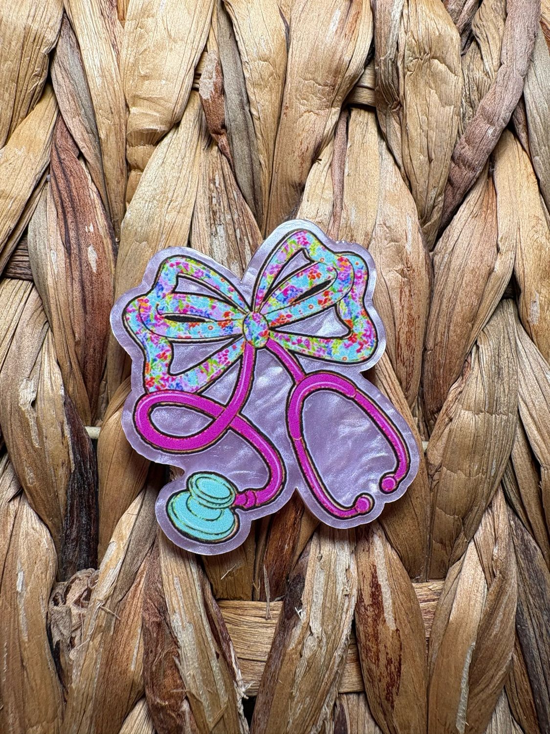 Nurse Bow Acrylic Flatback
