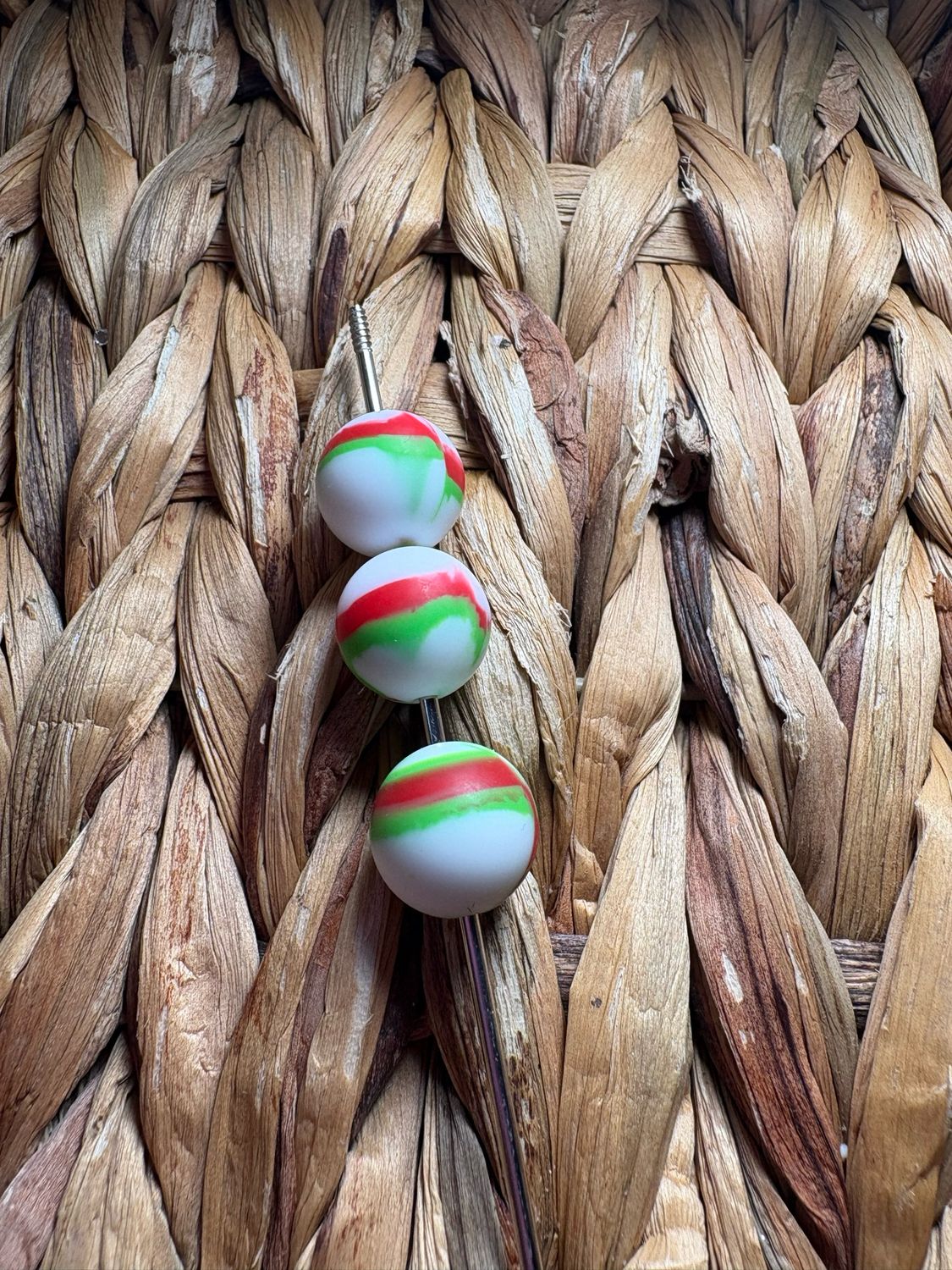 15mm Christmas Silicone Beads