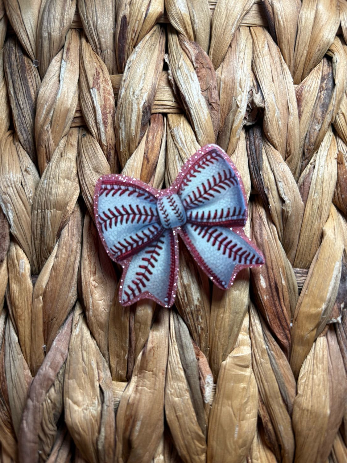 Baseball Bow Acrylic