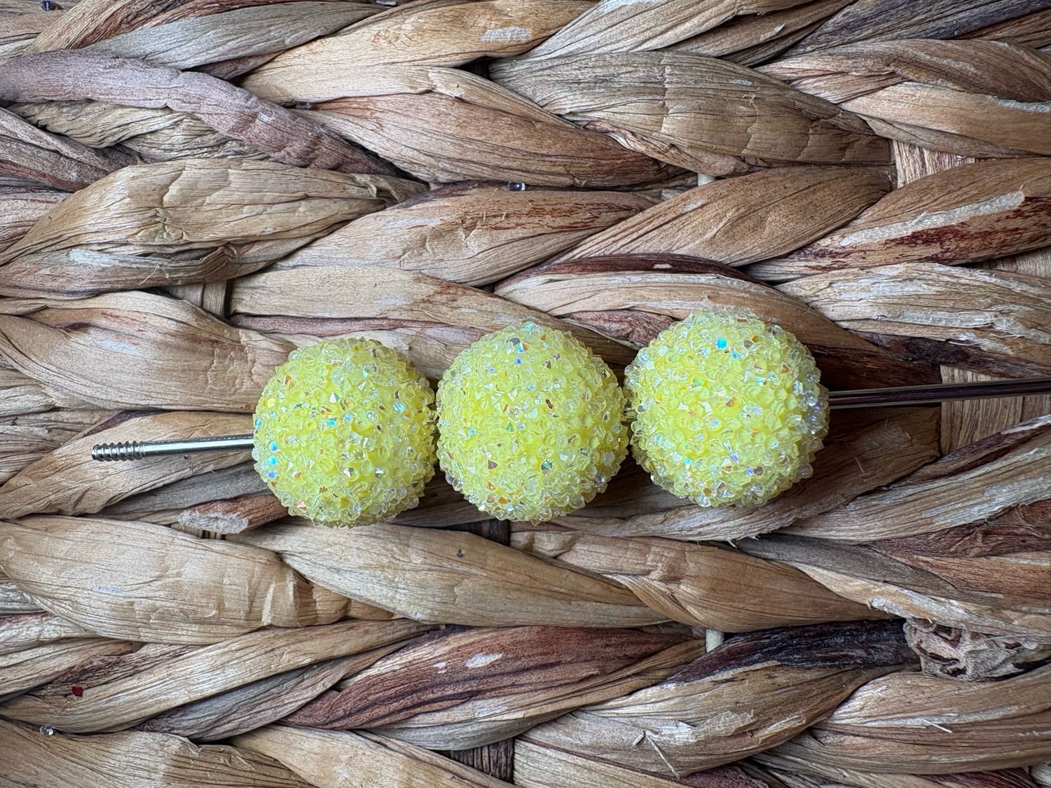 20mm Yellow Sugar Bead