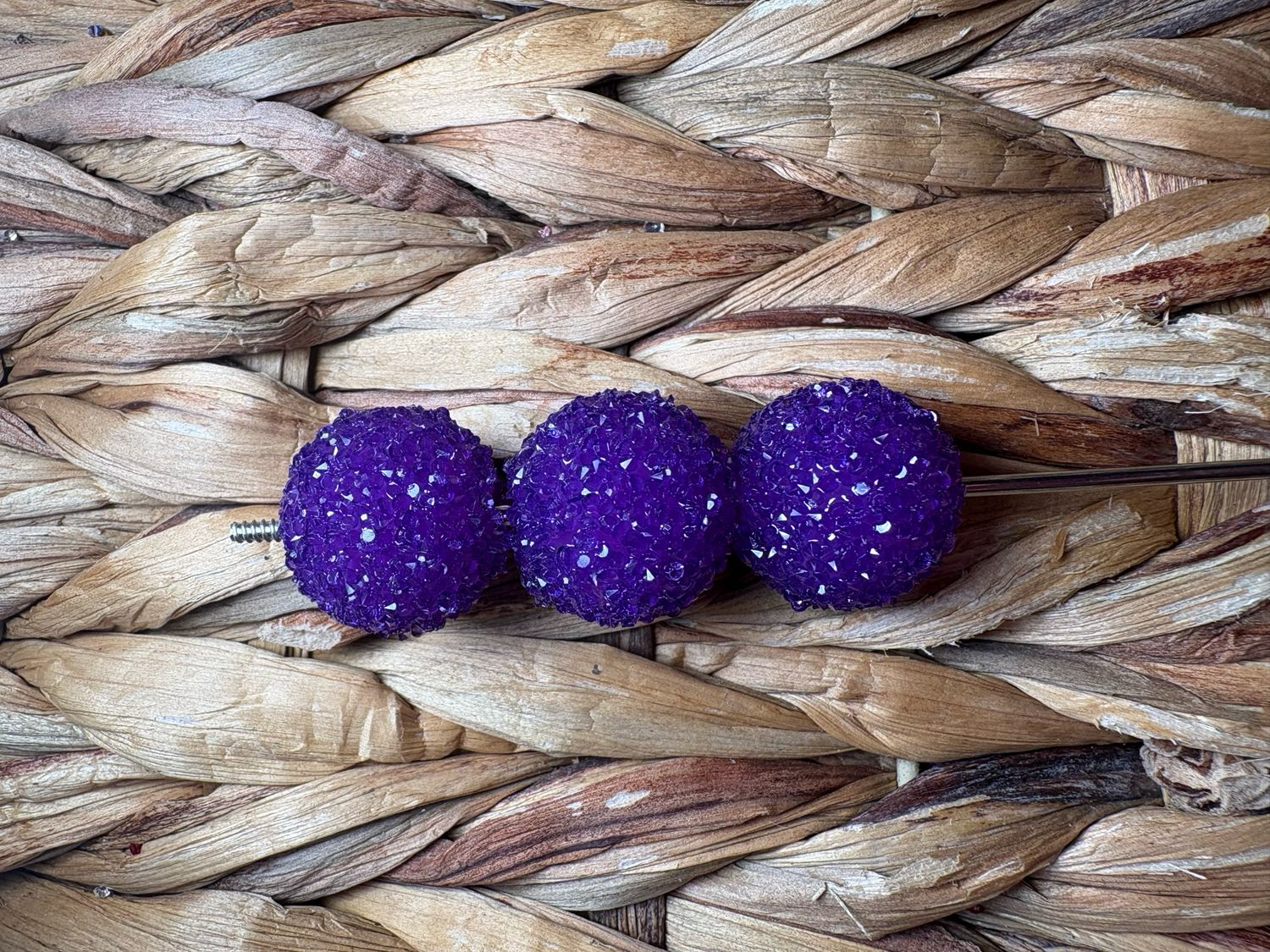 20mm Dark Purple Sugar Bead