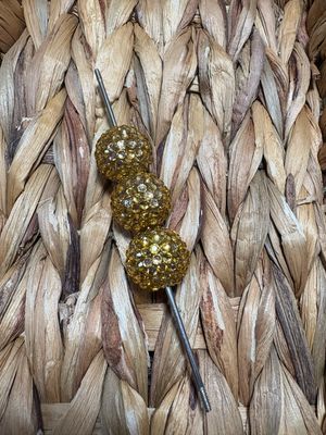 Gold 20mm Rhinestone Beads