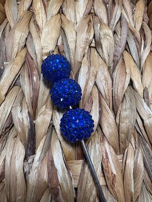 Dark Blue 20mm Rhinestone Beads