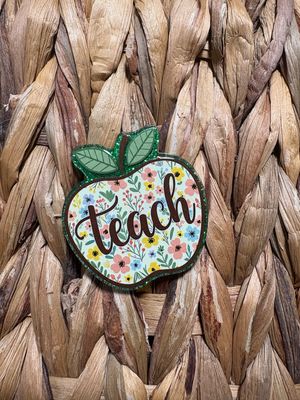 Teach Apple Acrylic Flatback