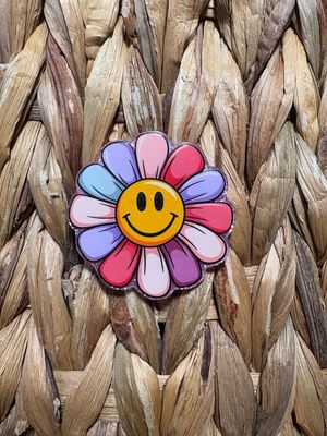 Smile Flower Acrylic Flatback