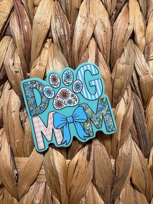 Dog Mom Acrylic Flatback