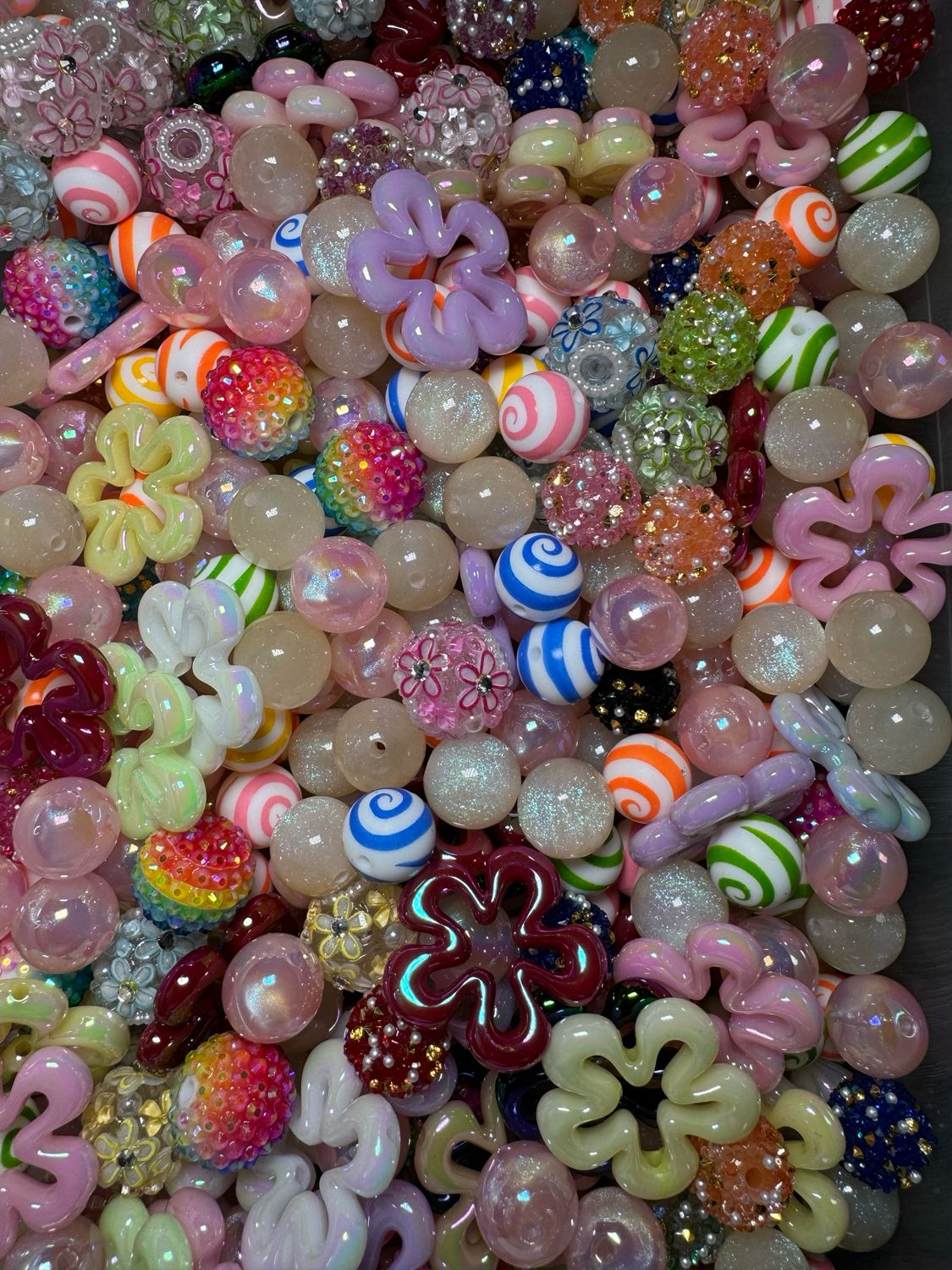 Rainbow Flower SpongeBob Scoop Bead Scoop