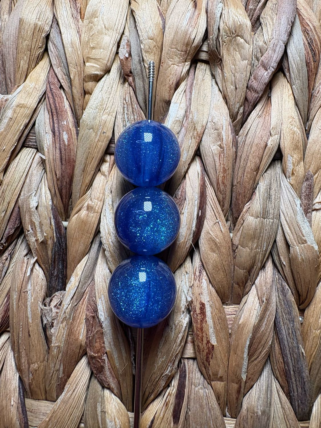 Dark Blue 20mm Galaxy Beads