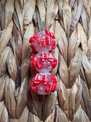 Red Bow Sugar Bead