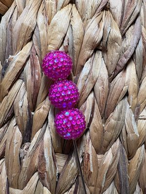 Hot Pink UV Rhinestone 20mm