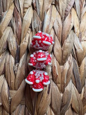 Red Santa Hat Sugar Bead