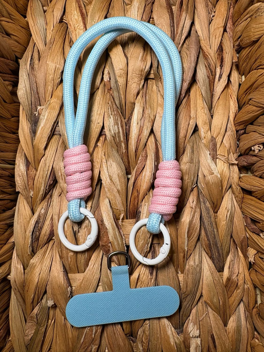 Blue Phone Charm Holder Strap
