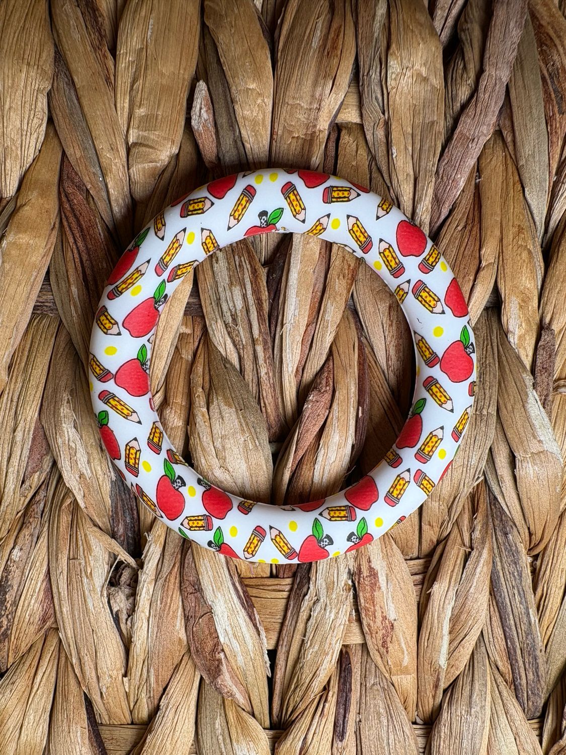 Teacher (White) Silicone Ring