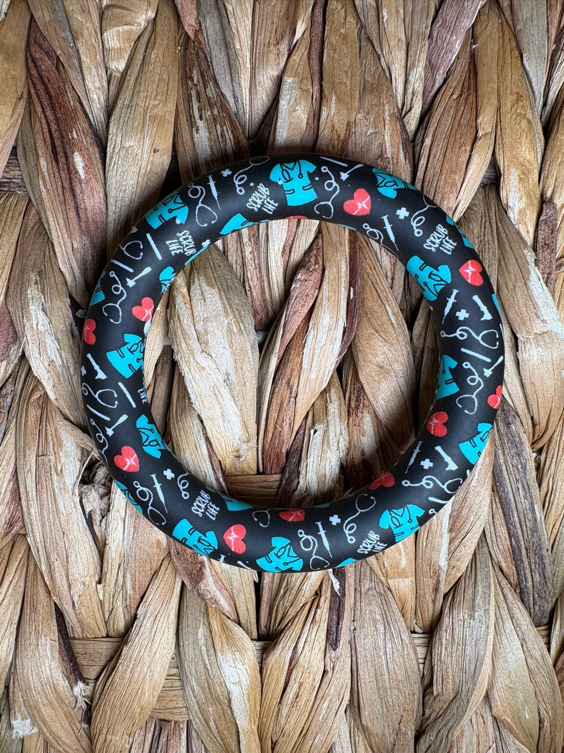 Medical (Black) Silicone Ring