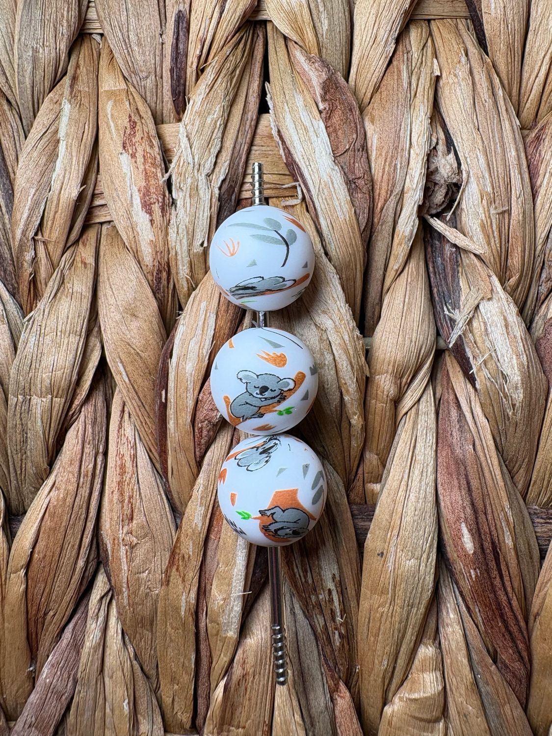 15mm Koala Silicone Beads