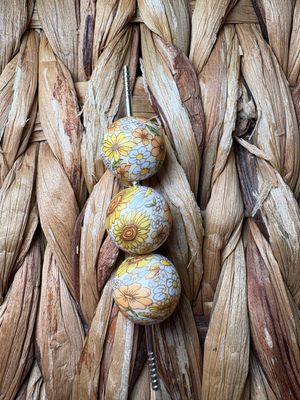 15mm Flower (Yellow) Silicone Beads