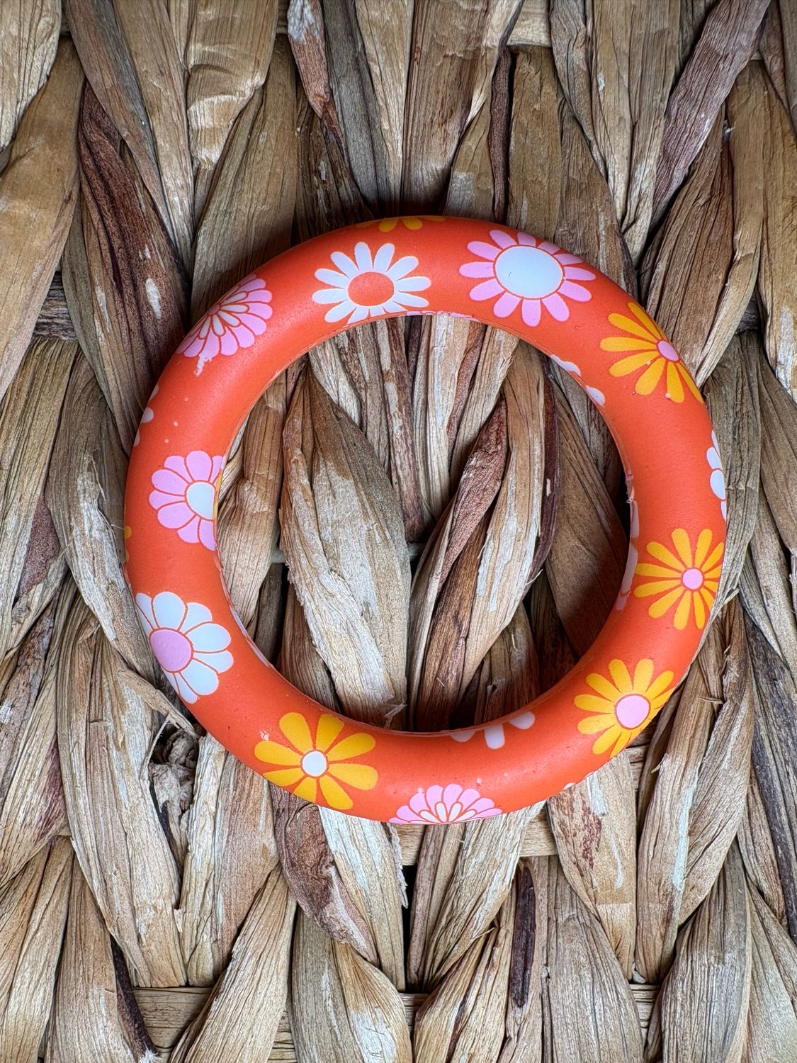 Flower (Orange) Silicone Ring