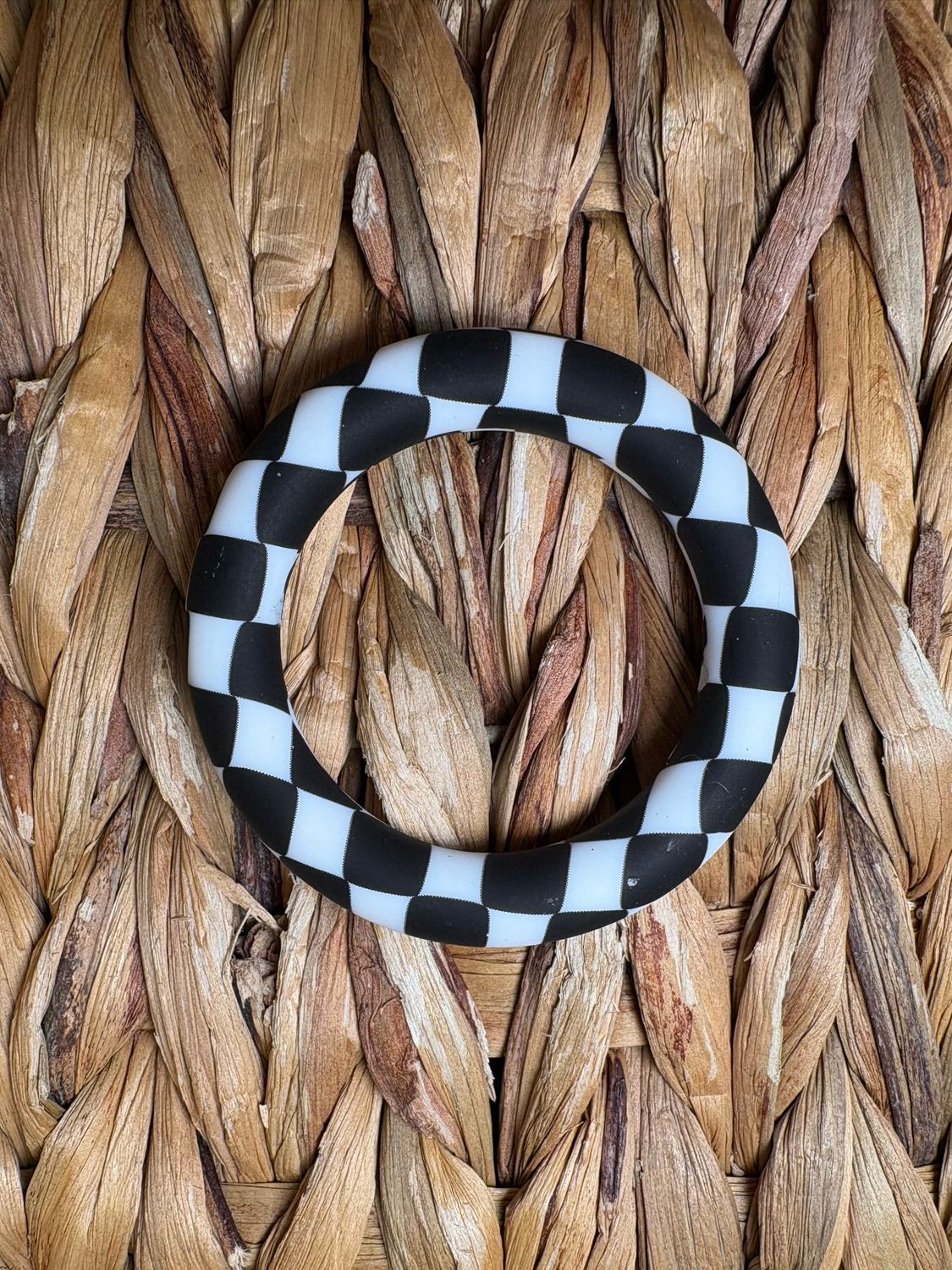 Black and White Silicone Ring