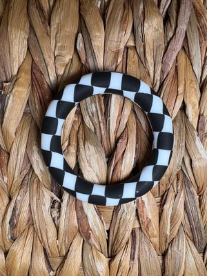 Black and White Silicone Ring