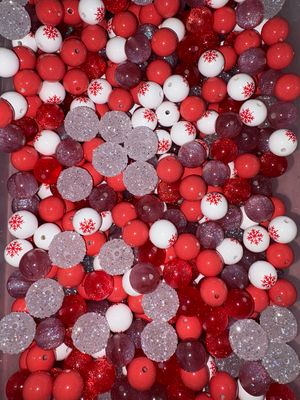 Red Snowflake Bead Scoop