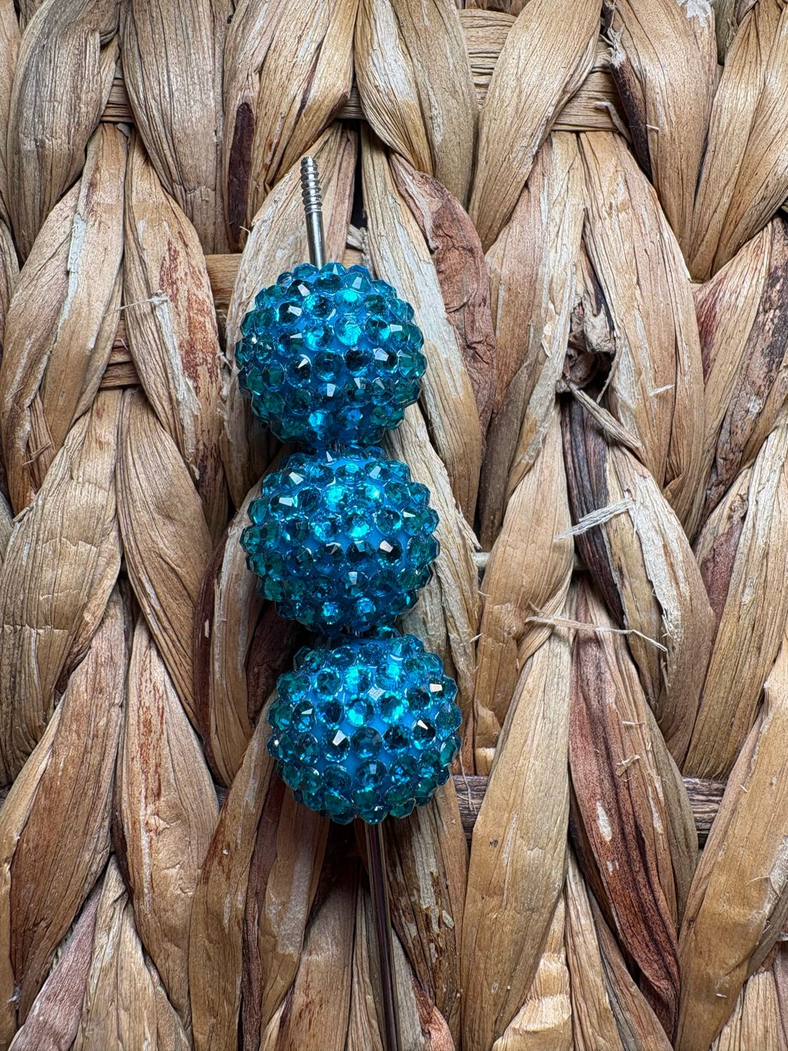 Turquoise 20mm UV Rhinestone Beads