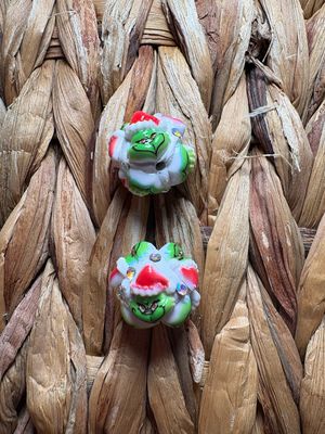 Grinch Clay Bead 