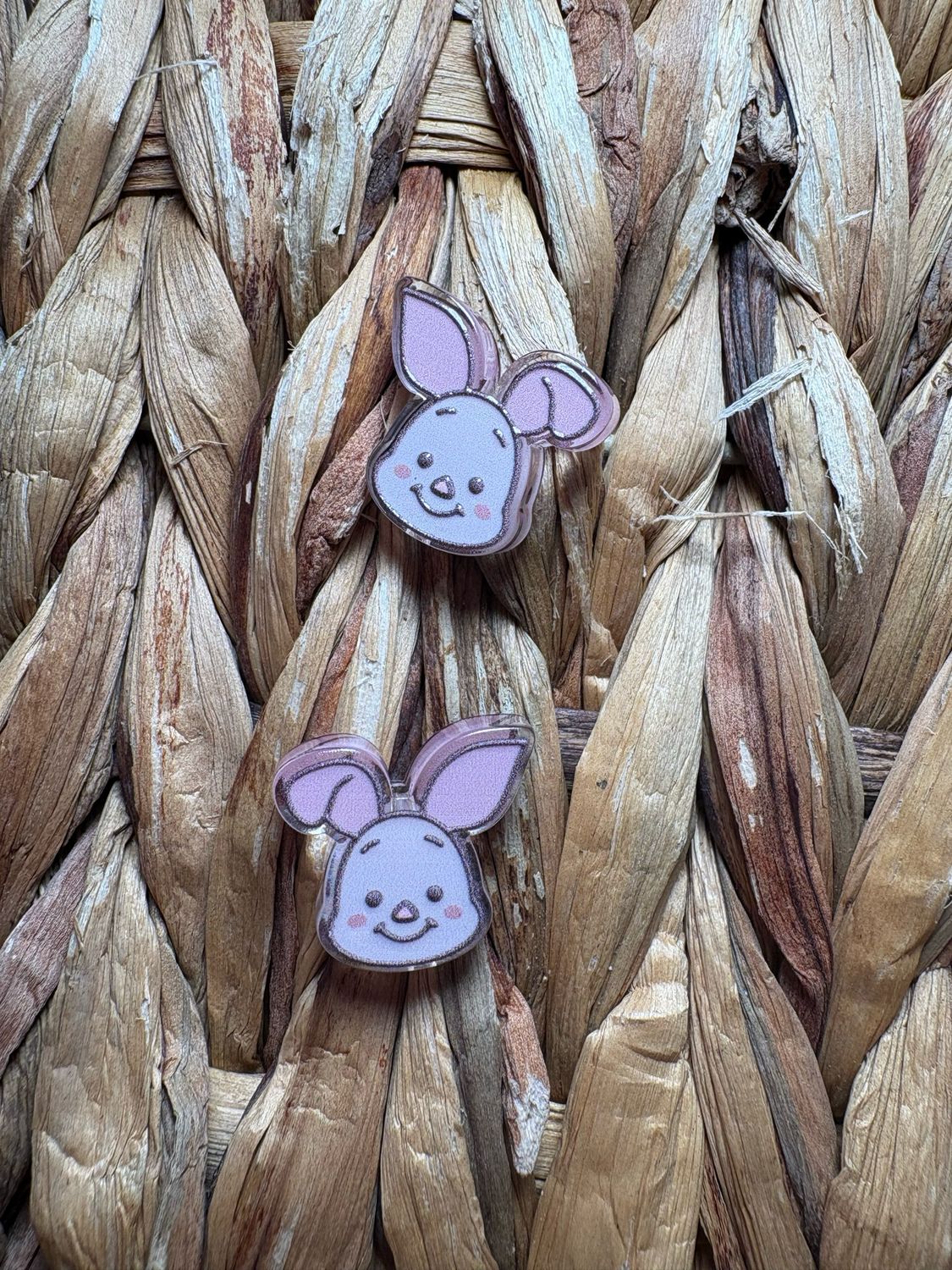 Pig Head Acrylic Bead