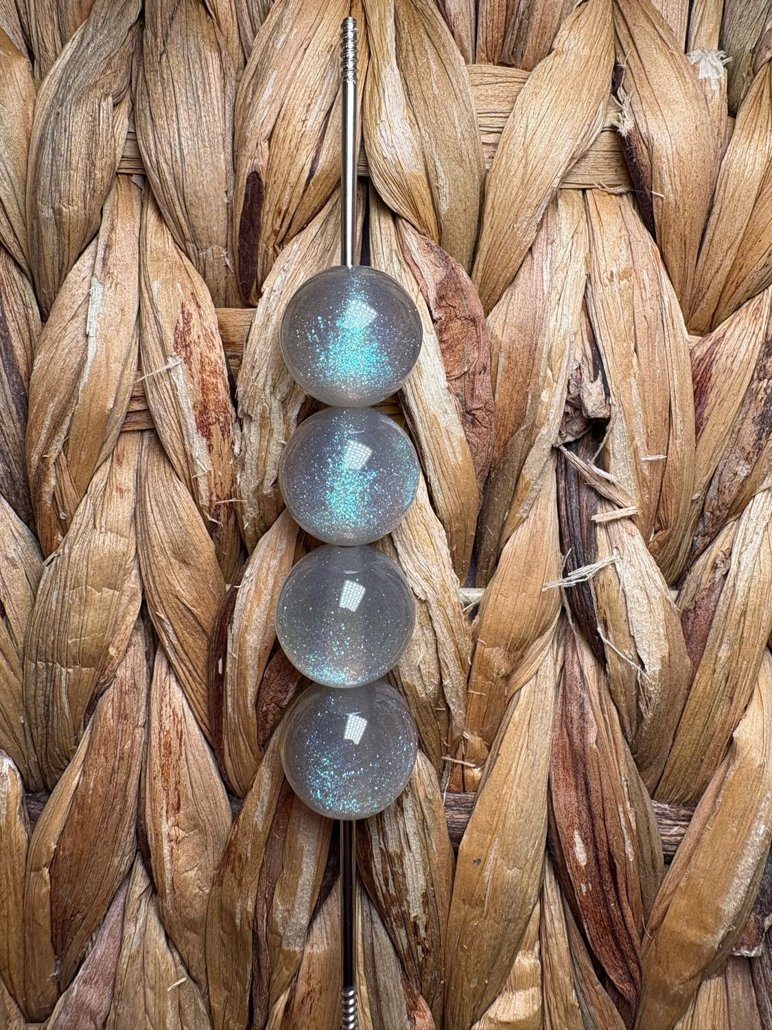 15mm Gray UV Galaxy Bead