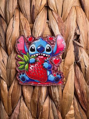 Blue guy  Strawberry Acrylic Flatback