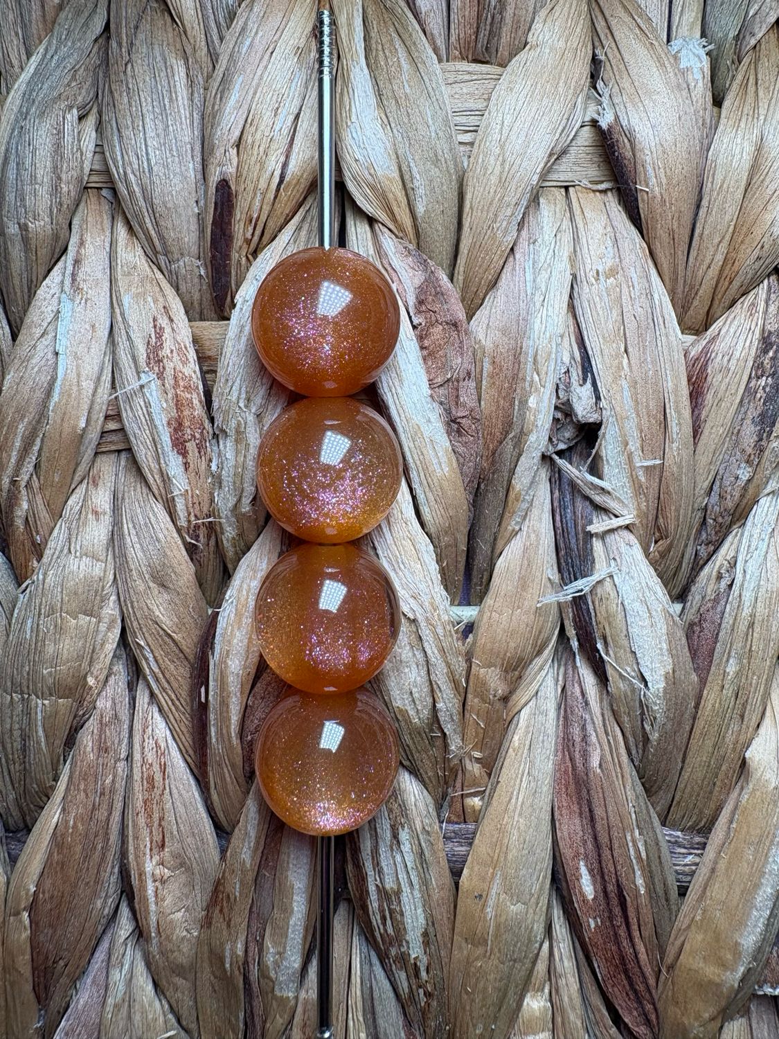 15mm Brown UV Galaxy Bead