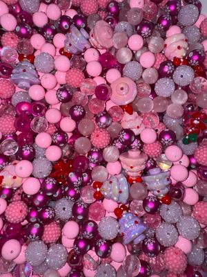 Pink Christmas Bead Scoop