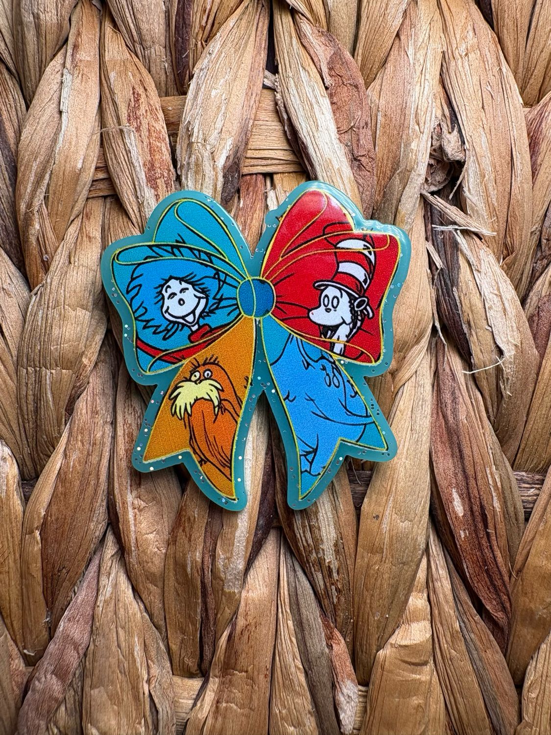 Dr. Suess Bow Acrylic Flatback