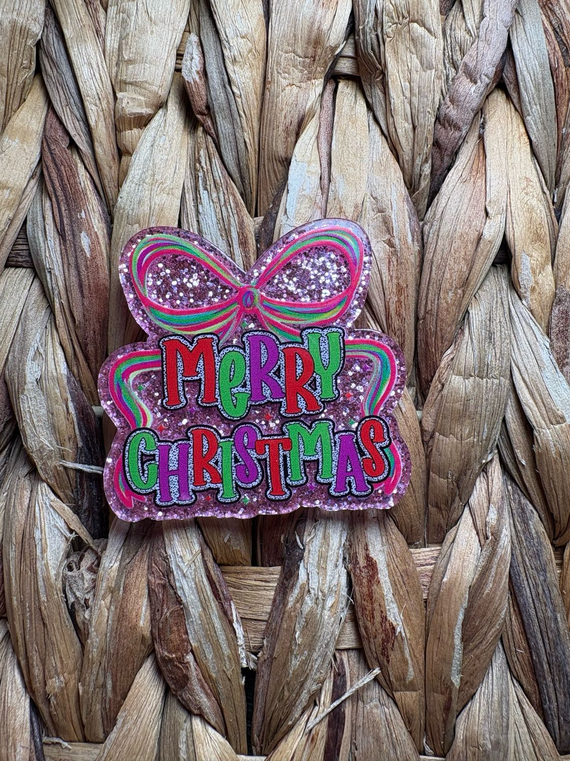 Merry Christmas Acrylic Flatback