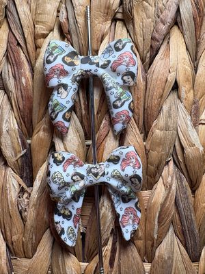 Princess Printed Bow Focal