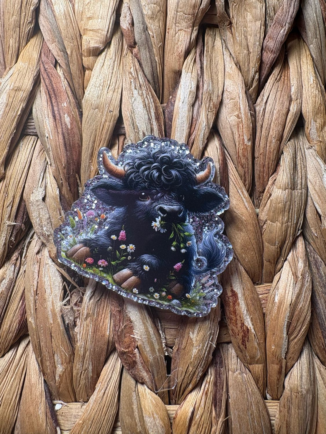 Black Cow Acrylic Flatback