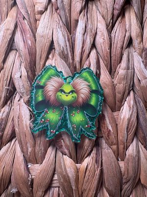 Green Guy Bow Acrylic Flatback