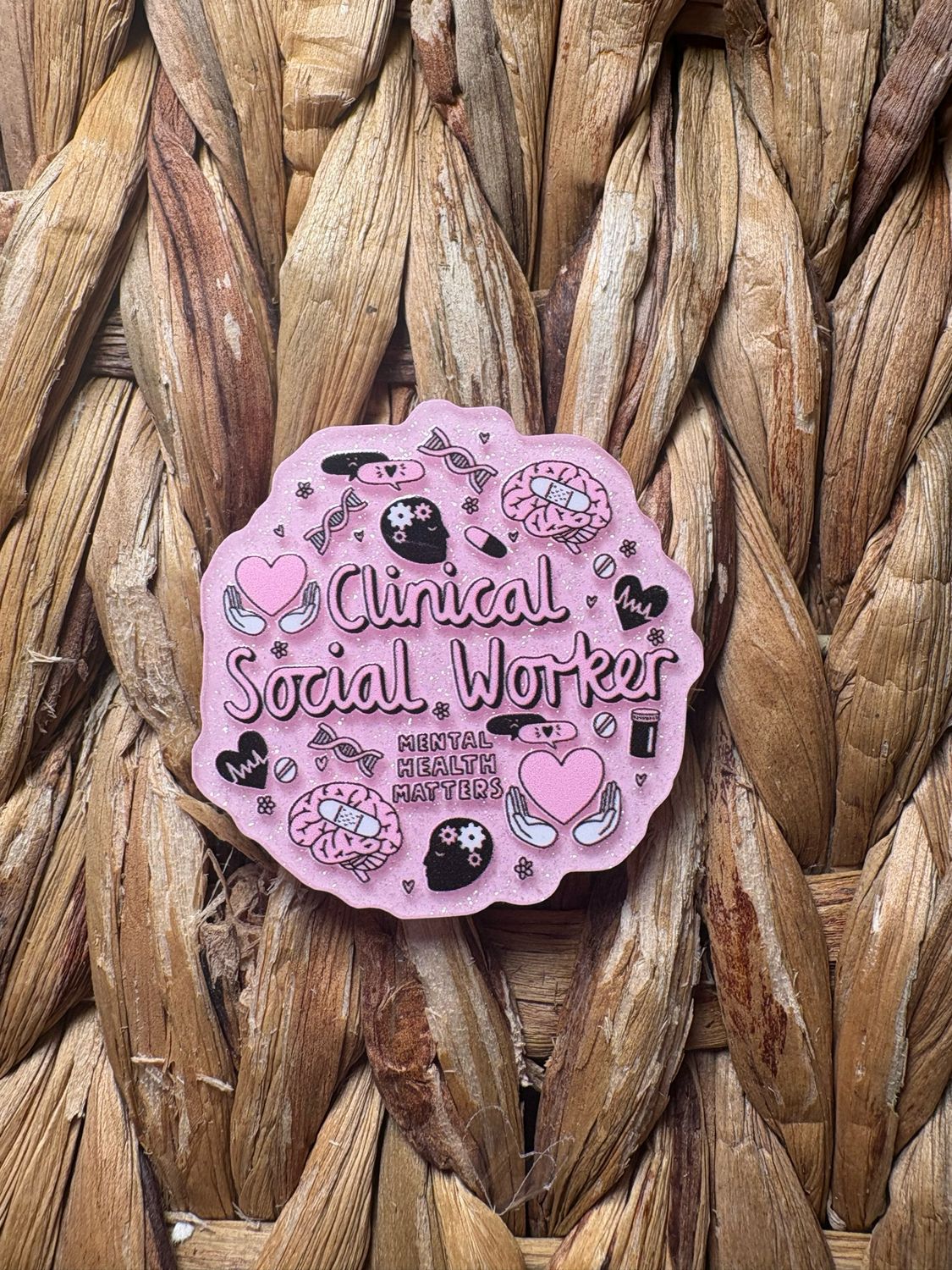 Clinical Social Worker Acrylic Flatback