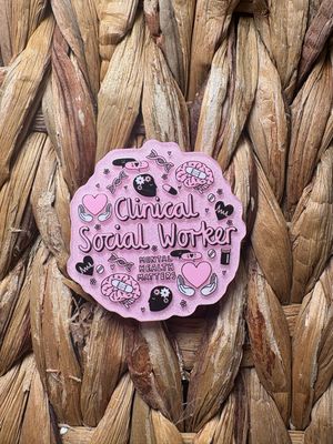 Clinical Social Worker Acrylic Flatback